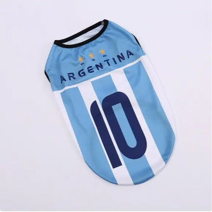 Pet Soccer Jersey for Small Medium Dogs Cats, Cute Game Day Pet Shirt Outfit Fashionable Sports Clothing