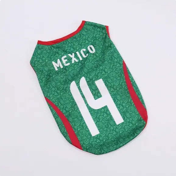 Pet Soccer Jersey for Small Medium Dogs Cats, Cute Game Day Pet Shirt Outfit Fashionable Sports Clothing